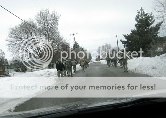 world war 1 soldiers marching. One of the troopers was
